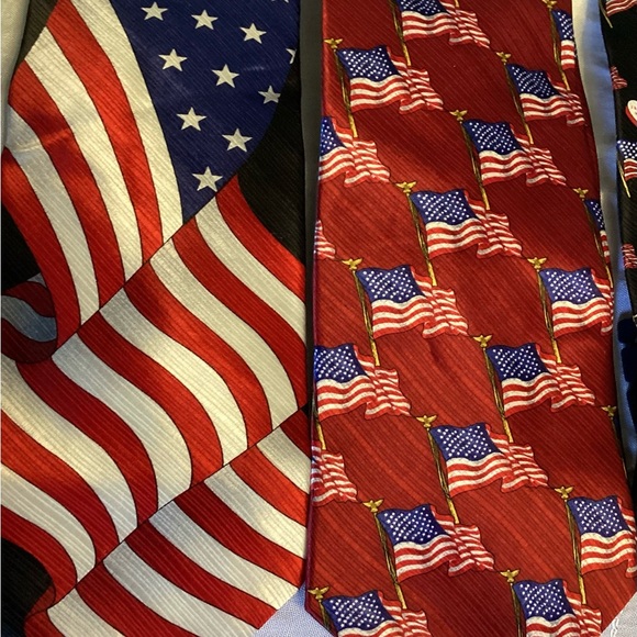 NWOT Elegant Patriotic American Flag Ties Collection **BOGO** - Picture 3 of 11